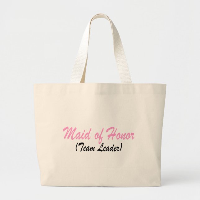 Maid of honor (lagledare) jumbo tygkasse (Framsidan)