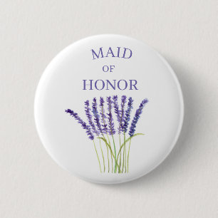 Maid of honor Lavender Herb, vattenfärg Knapp