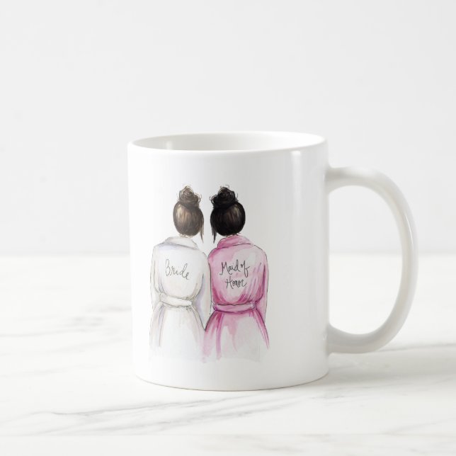 Maid of honor? Maid för bulle för svart för Kaffemugg (Höger)