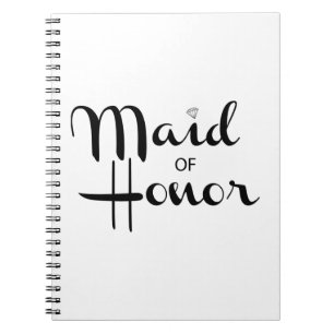 Maid of honor Retro-skript Anteckningsbok