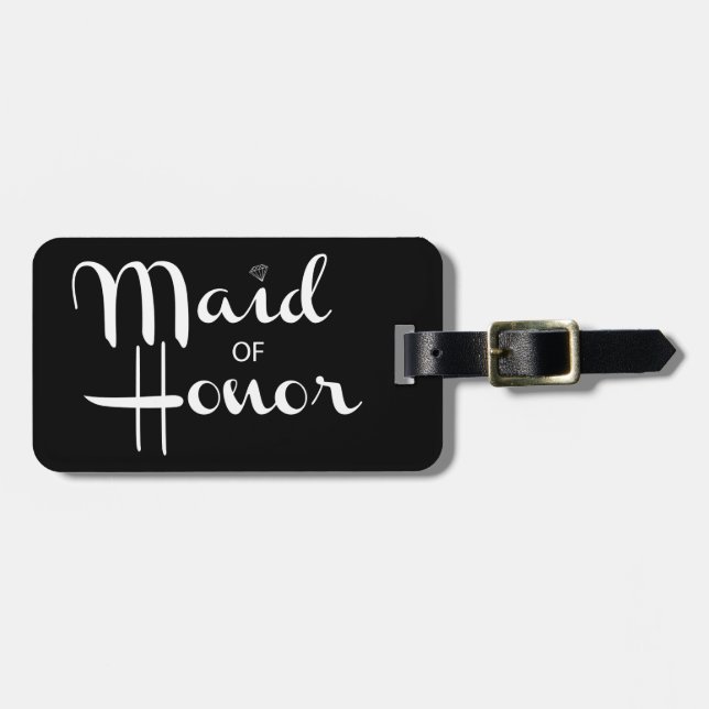 Maid of honor Retro-skript Bagagebricka (Horisontell Framsida)