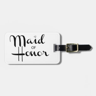 Maid of honor Retro-skript Bagagebricka