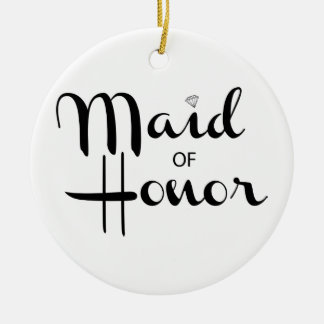 Maid of honor Retro-skript Julgransprydnad Keramik