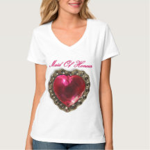 Maid of honor Rosa Heart T-Shirt