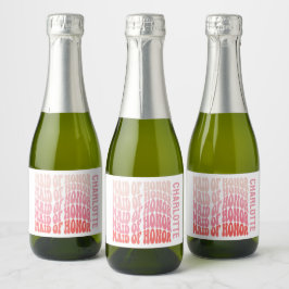 Maid of honor rosa, modern girly retro 60:s enkla
