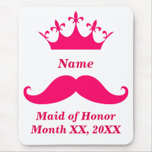 Maid of honor Rosa Mustache Mousepad Musmatta