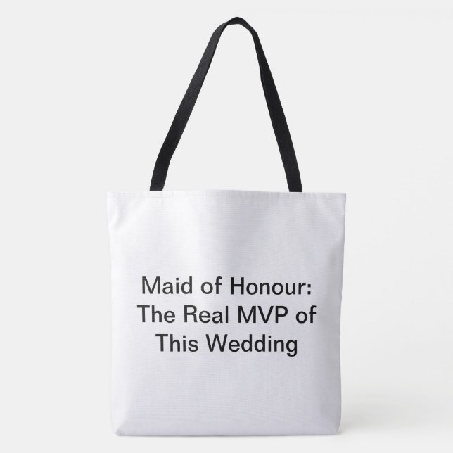 Maid of honor Saker - Tote Bag Tygkasse (Framsida)