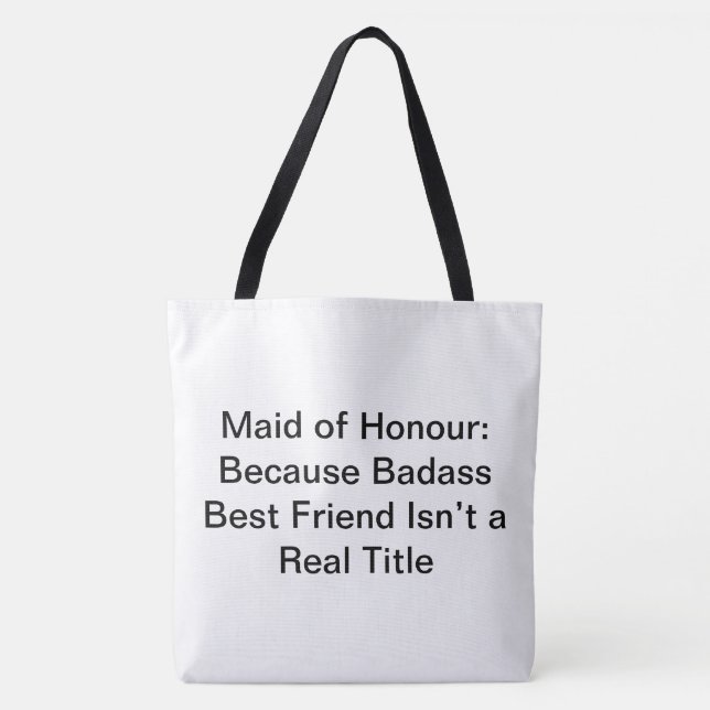 Maid of honor Saker - Tote Bag Tygkasse (Framsida)