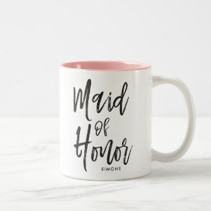 maid of honor  Stil Personligt bröllp Två-Tonad Mugg