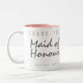 Maid of honor Tack Gift Två-Tonad Mugg
