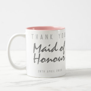 Maid of honor Tack Gift Två-Tonad Mugg