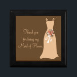 Maid of honor tackar dig boxas smyckeskrin<br><div class="desc">Maid of honorgåvan boxas "tackar dig för att vara min maid of honor", </div>