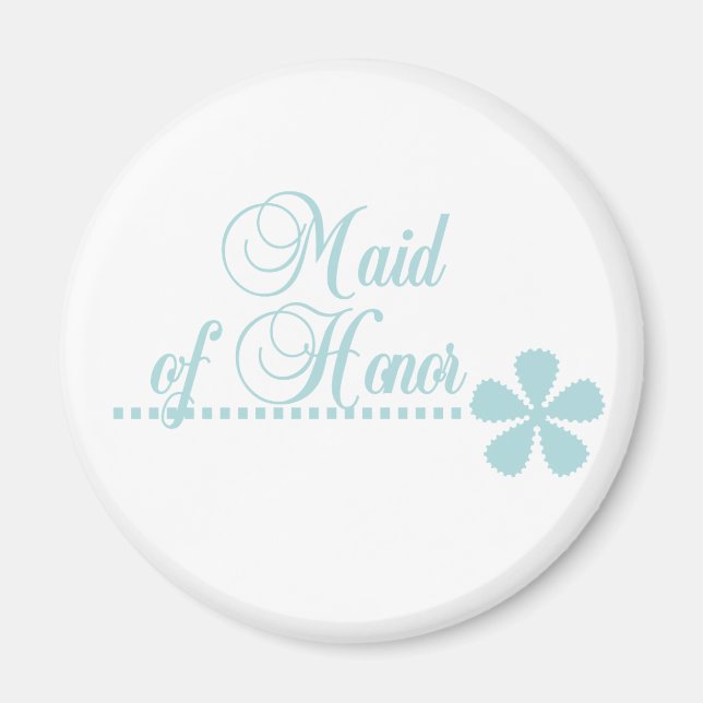 Maid of honor Teal Elegance Magnet (Framsidan)