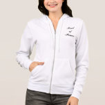 maid of honor/Team Bride Ull Hoodie Tröja<br><div class="desc">Dessa amerikanska skenhus kommer att vara så mycket roligtar för möhippor,  etc. "Maid of honor" på framsidan och "Team Bride" på baksidan. Kan ändras till spelar ingen roll du vill.</div>