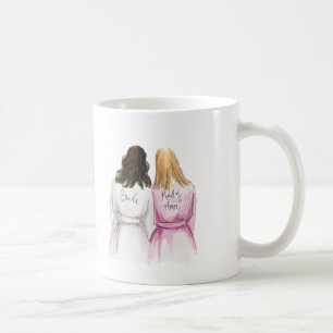 Maid of honor vågigt maiden för Bl för Dk-Brbruden Kaffemugg