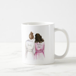 Maid of honor? Vinkar Maid för kastanjebrun Kaffemugg