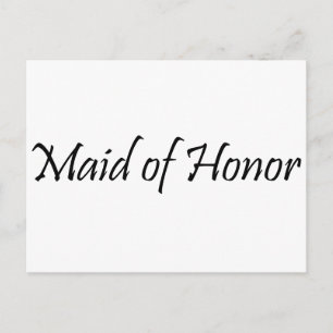 Maid of honor vykort