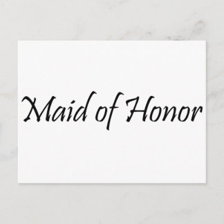 Maid of honor vykort