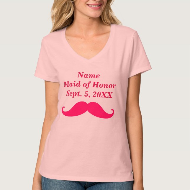 Maid of honor Women's Hanes Nano V-Nacke T-Shirt (Framsida)