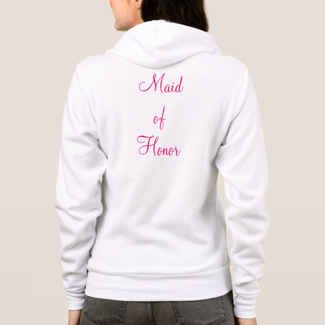 Maid of honor Zip-up Tee (Baksida)