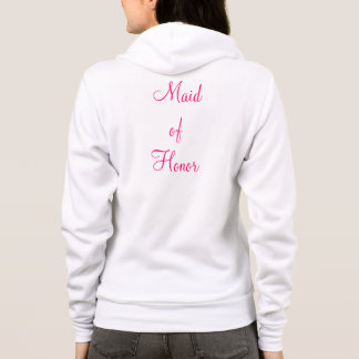 Maid of honor Zip-up Tee Shirt