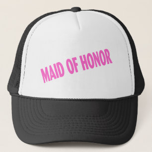 Maid of honorbrölloprosor truckerkeps