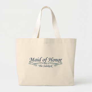 Maid of honorbrudens sidatote bags jumbo tygkasse