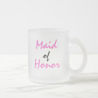 Maid of honormugg frostad glasmugg