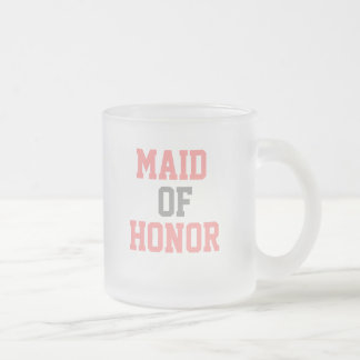 Maid of honormugg frostad glasmugg
