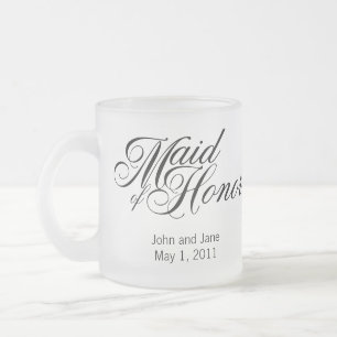Maid of honormugg frostad glasmugg