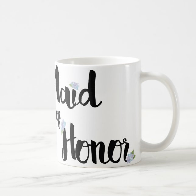Maid of honormugg - purpurfärgade vanlig hortensia kaffemugg (Höger)