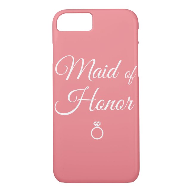 Maid of honorring Case-Mate iPhone skal (Baksida)