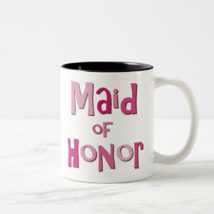 Maid of honorrosabrunt Två-Tonad mugg