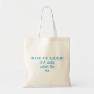Maid of honortotoblått tygkasse