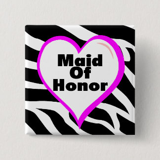 Maid of honorzebra ränder knapp