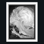 "Maid of the Mist" B&W 1937 Art Deco Print Poster<br><div class="desc">1937,  black and white,  Art Deco,  print by Henry Clive "Maid of the Mist"</div>