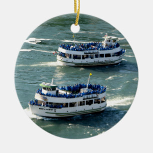 Maid of the Mist Boat: Niagara Falls (ornament) Julgransprydnad Keramik