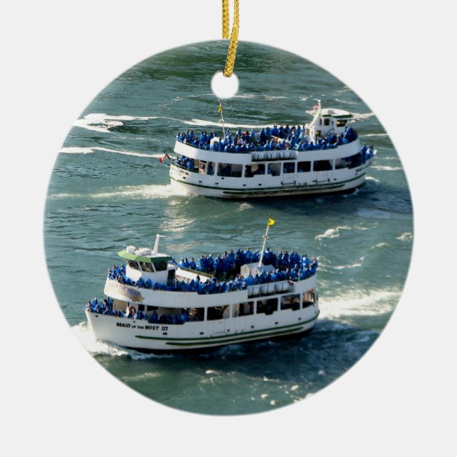 Maid of the Mist Boat: Niagara Falls (ornament) Julgransprydnad Keramik (Framsidan)
