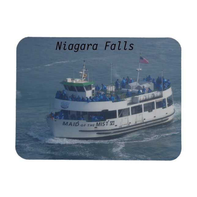 Maid of the mist on Niagara River Magnet (Horisontell)