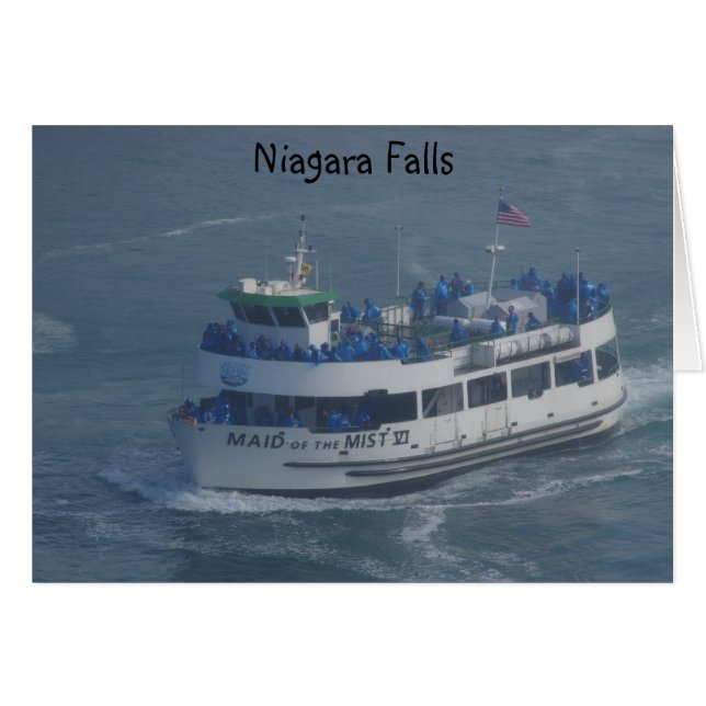 Maid of the mist on the Niagara River. OBS Kort (Framsidan Horizontal)
