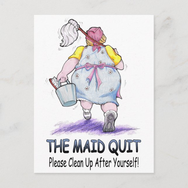 Maid Quit Vykort (Framsida)