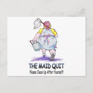 Maid Quit Vykort
