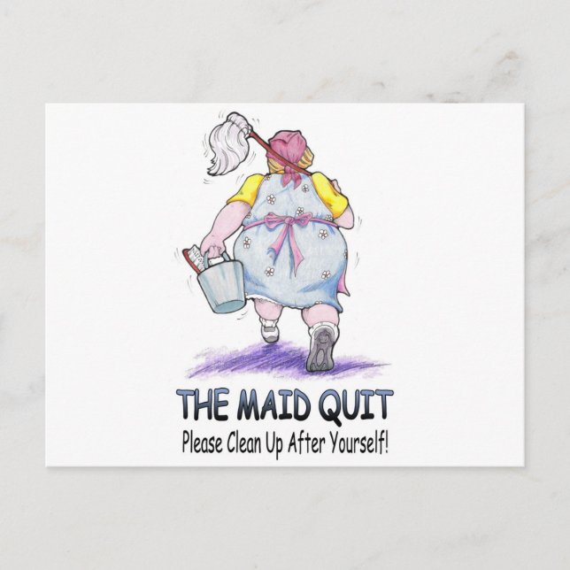 Maid Quit Vykort (Framsida)