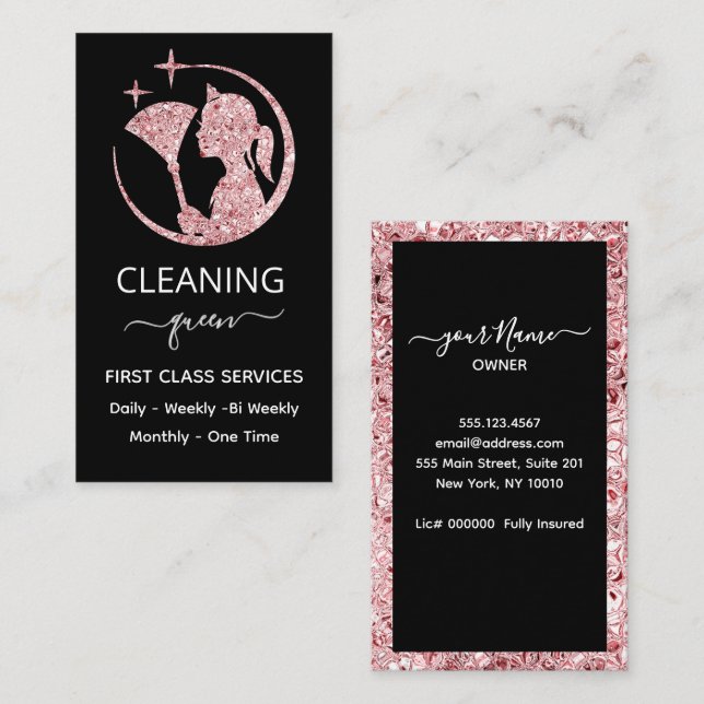 Maid Ro Rosa Städning Service (Fram/baksida)