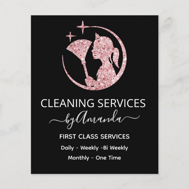 Maid Ro Rosa Städning Service Flygblad (Framsidan)