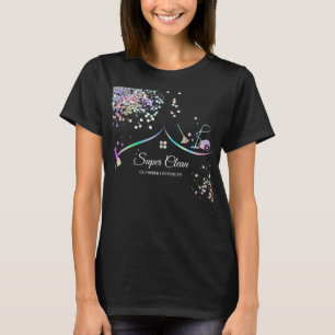 Maid Städning House Holography Sparkling Business T Shirt