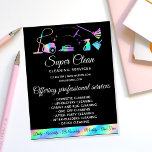 Maid Städning House Sparkling Holography Flyer<br><div class="desc">Maid Städning House Sparkling Holography</div>
