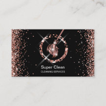 Maid Städning House Sparkling Ro Guld Glitter Bu