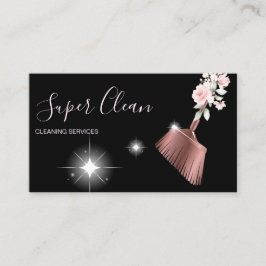 Maid Städning House Sparkling ro guld Visitkort