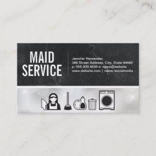 Maid Städning tjänster Visitkort
